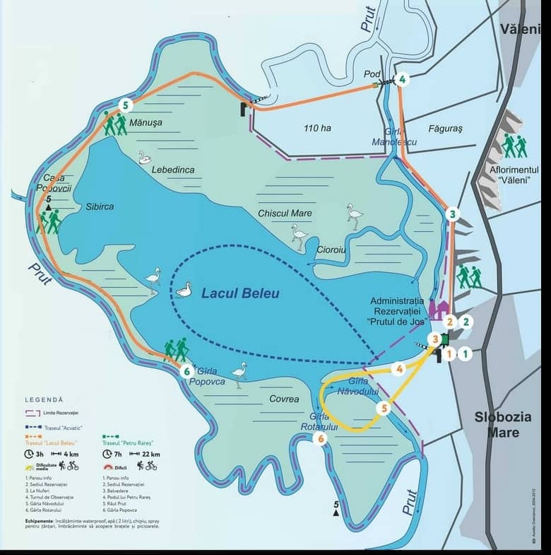 Lacul Beleu harta