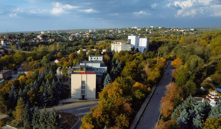 Sanatoriul "Nufărul alb" - vede de sus Cahul