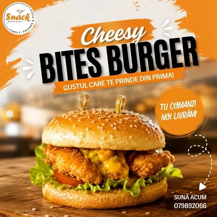 Meniu Snack Pizza Cahul - Cheesy Bites Burger